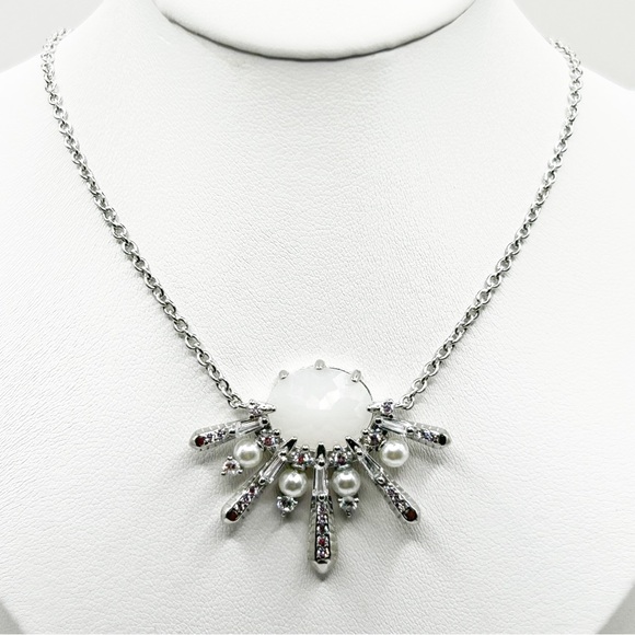 NWOT Winter Sun Rays Necklace, crystal quartz and pearls, Sterling silver - Picture 12 of 17